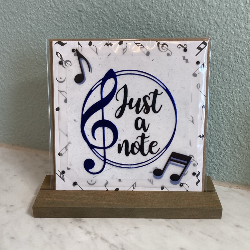 Just a Note Music Handmade Card